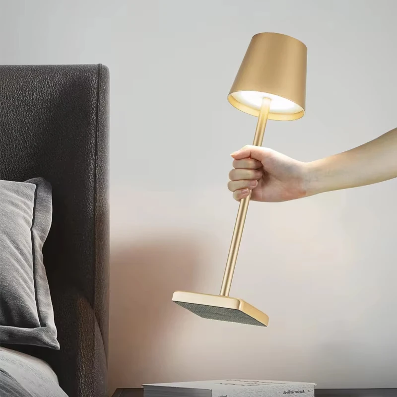 Lampe LED Déco Table Salon Bureau Sans Fil Tactile Rechargeable USB C Abat-Jour – Image 7