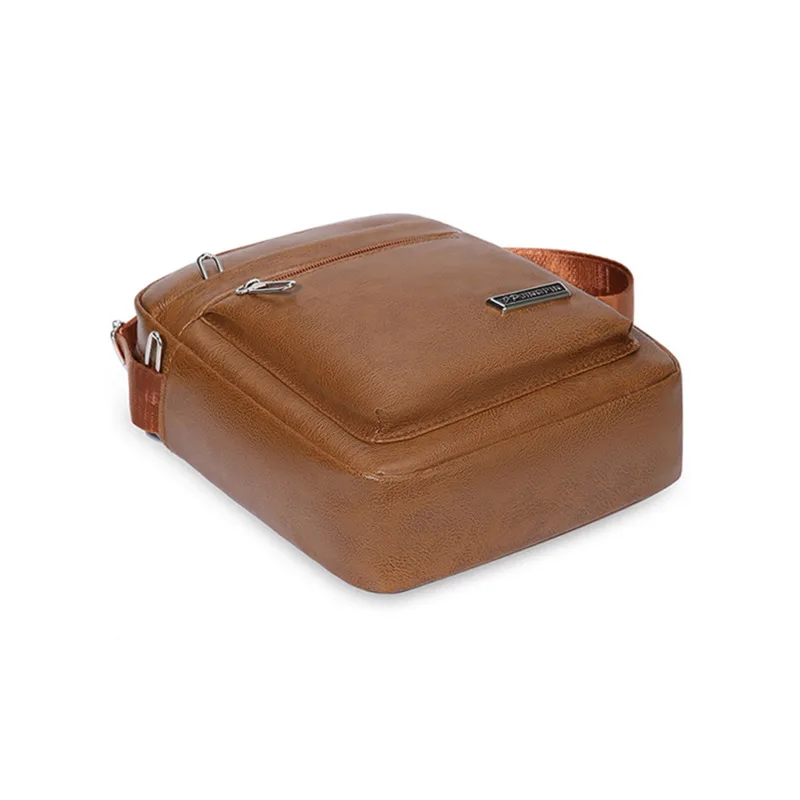 Sacs à bandoulière en cuir véritable pour hommes, fourre-tout de bonne qualité, sacoche à la mode pour hommes d\'affaires, sacs en cuir, sac banane