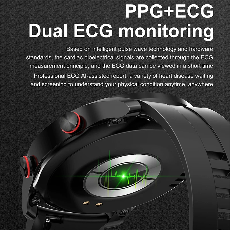 Montre Connectée Intelligente Android iOS SmartWatch Amoled Call Fitness ECG+PPG – Image 3