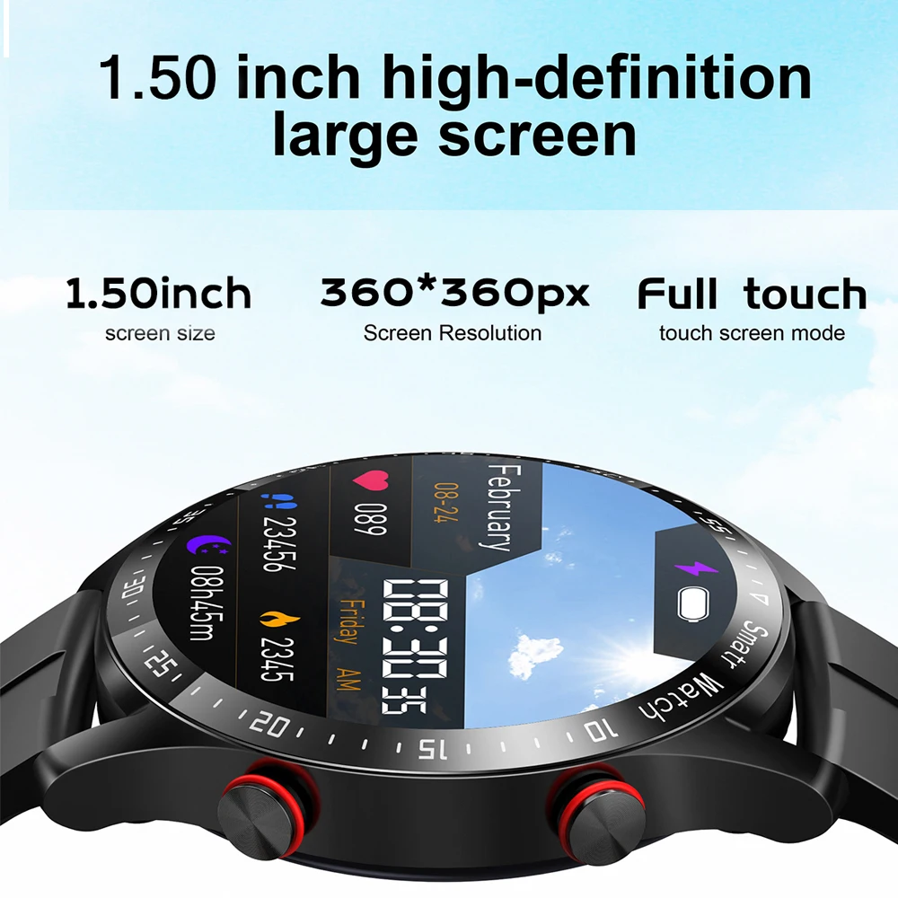 Montre Connectée Intelligente Android iOS SmartWatch Amoled Call Fitness ECG+PPG – Image 2