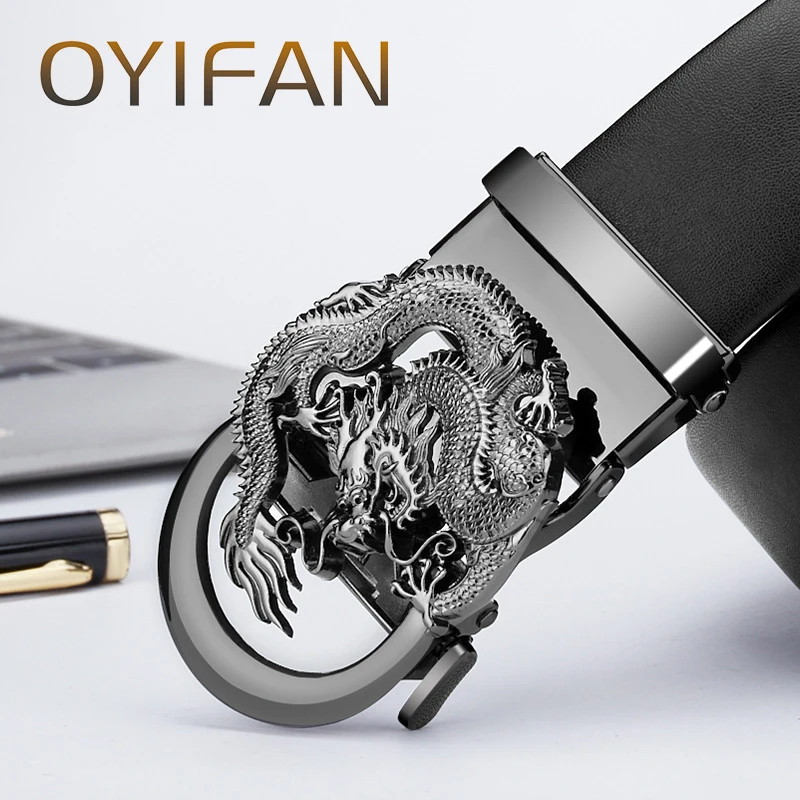 OYIFAN – ceinture en cuir véritable pour hommes, ceintures automatiques, ceintures à cliquet réglables, ceinture d\'affaires pour hommes OYIFAN – ceinture en cuir véritable pour hommes, ceintures automatiques, ceintures à cliquet réglables, ceinture d\'affaires pour hommes