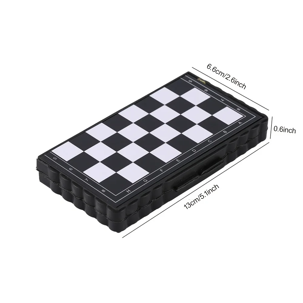 Mini jeu d\'échecs magnétique pliant, jeu de société en plastique magnétique, jouet Portable pour enfant, Portable en plein air