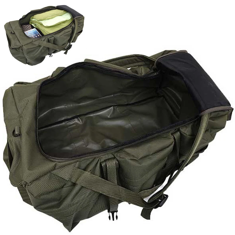 Sac à Dos Randonnée Montagne Camping Plein Air Survie 100 Litres Vert Trekking – Image 3
