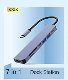MZX Clip aluminium USB HUB 3.0 Station d'accueil 3 0 multi-hub séparateur adaptateur A C Extension concentrateur ordinateur de bureau USB Hub Dock