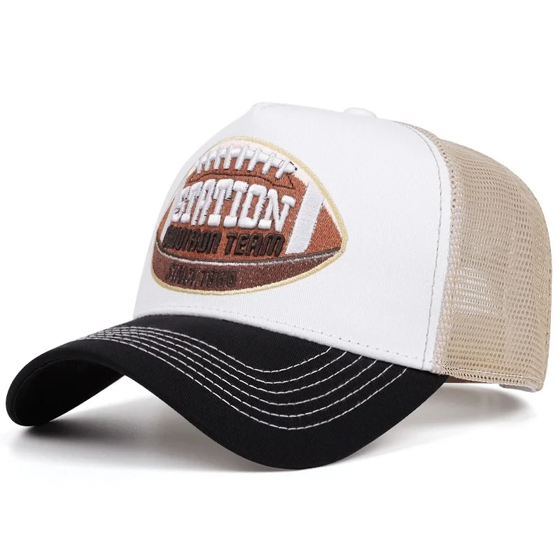 Casquette de Baseball unisexe, en maille, motif de lettres de STATION classique, pour hommes et femmes, respirant, Streetwear, chapeau de camionneur d\'été, offre spéciale