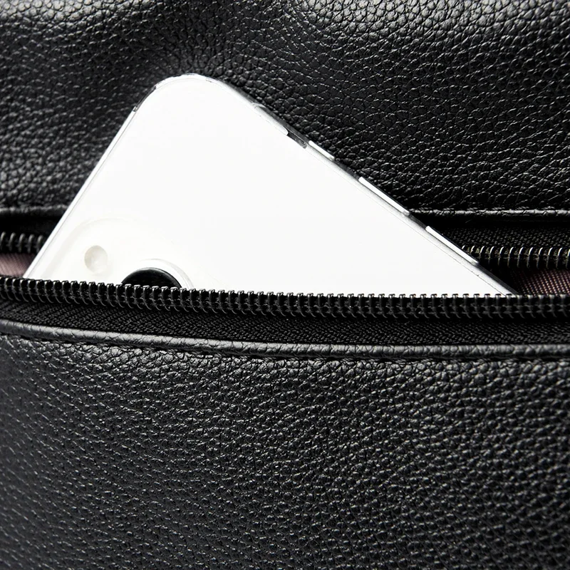 Sac à main en cuir souple pour femme, multi-poches, résistant à l\'usure, sac messager initié, sac à main de luxe pour femme, haute qualité, mode