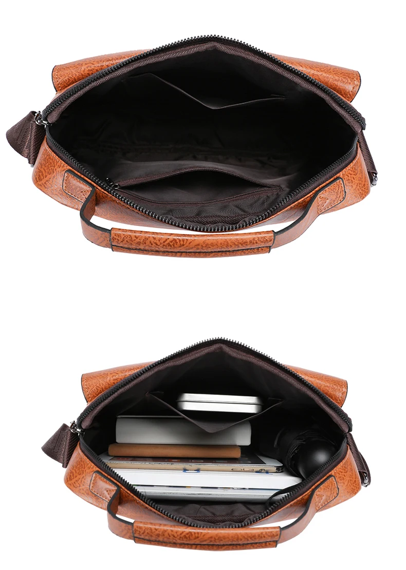 Sacs de messager de marque kangourou de luxe hommes en cuir sac à bandoulière décontracté pour hommes marron noir sac à bandoulière d'affaires sac à main masculin Sacs de messager de marque kangourou de luxe hommes en cuir sac à bandoulière décontracté pour hommes marron noir sac à bandoulière d'affaires sac à main masculin