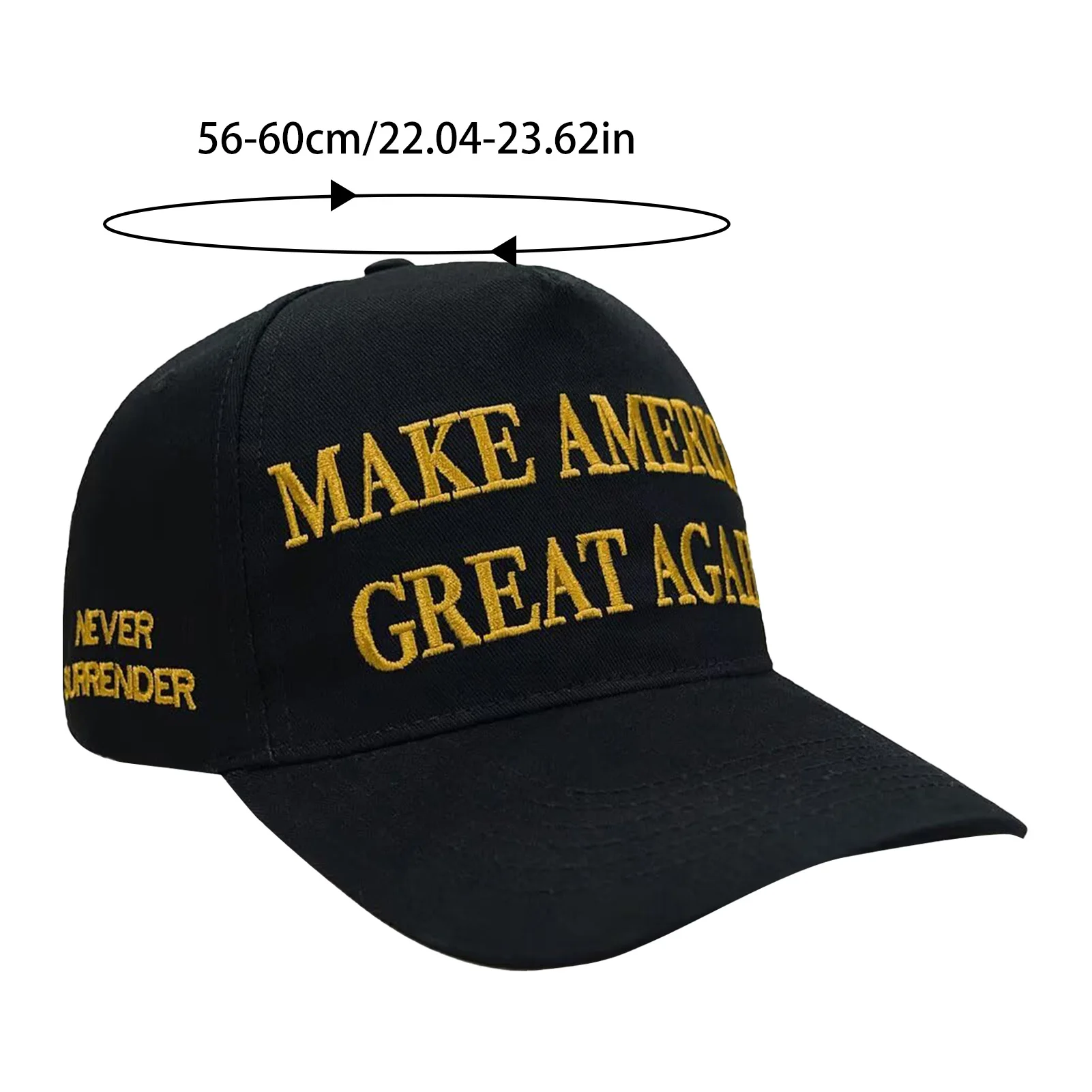 Casquette Homme Trump MAGA Make America Great Again Rouge Blanche Noire Dorée