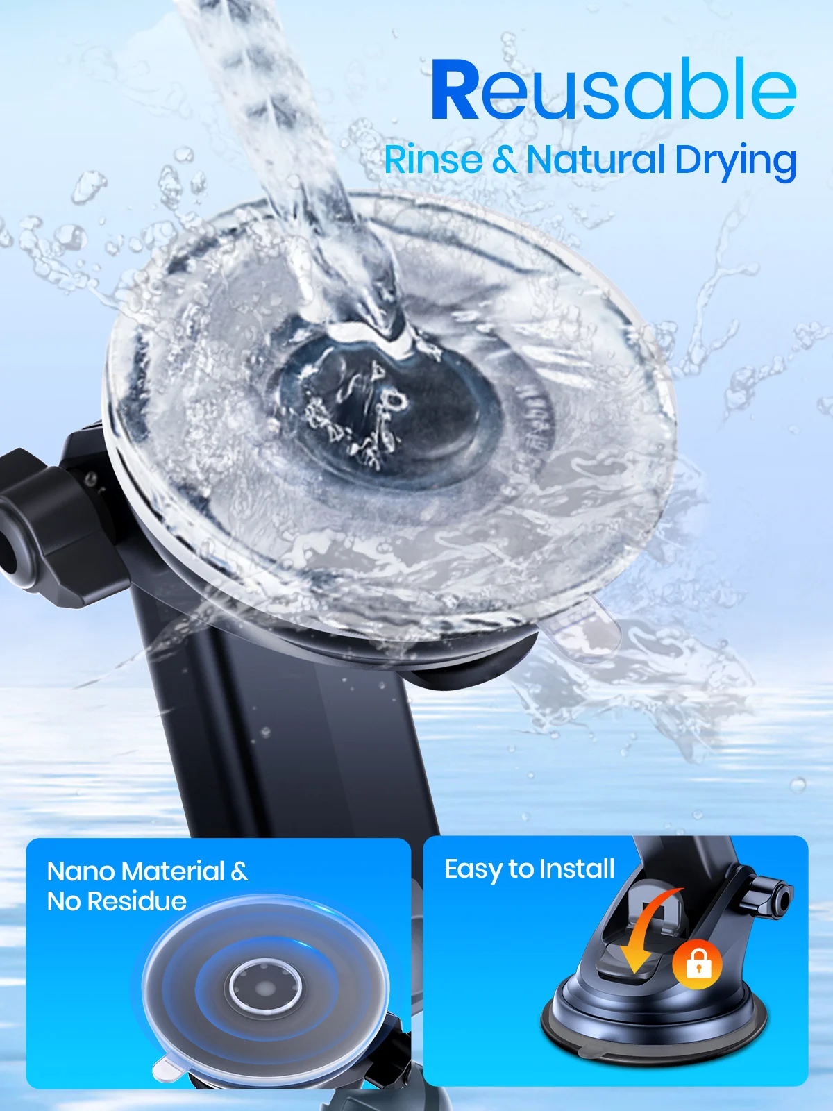 TOPK Support de téléphone de voiture Support par gravité pour iPhone Xiaomi Samsung Support Mobile de voiture pour tableau de bord pare-brise Support de téléphone pour grille d\'aération TOPK Support de téléphone de voiture Support par gravité pour iPhone Xiaomi Samsung Support Mobile de voiture pour tableau de bord pare-brise Support de téléphone pour grille d\'aération