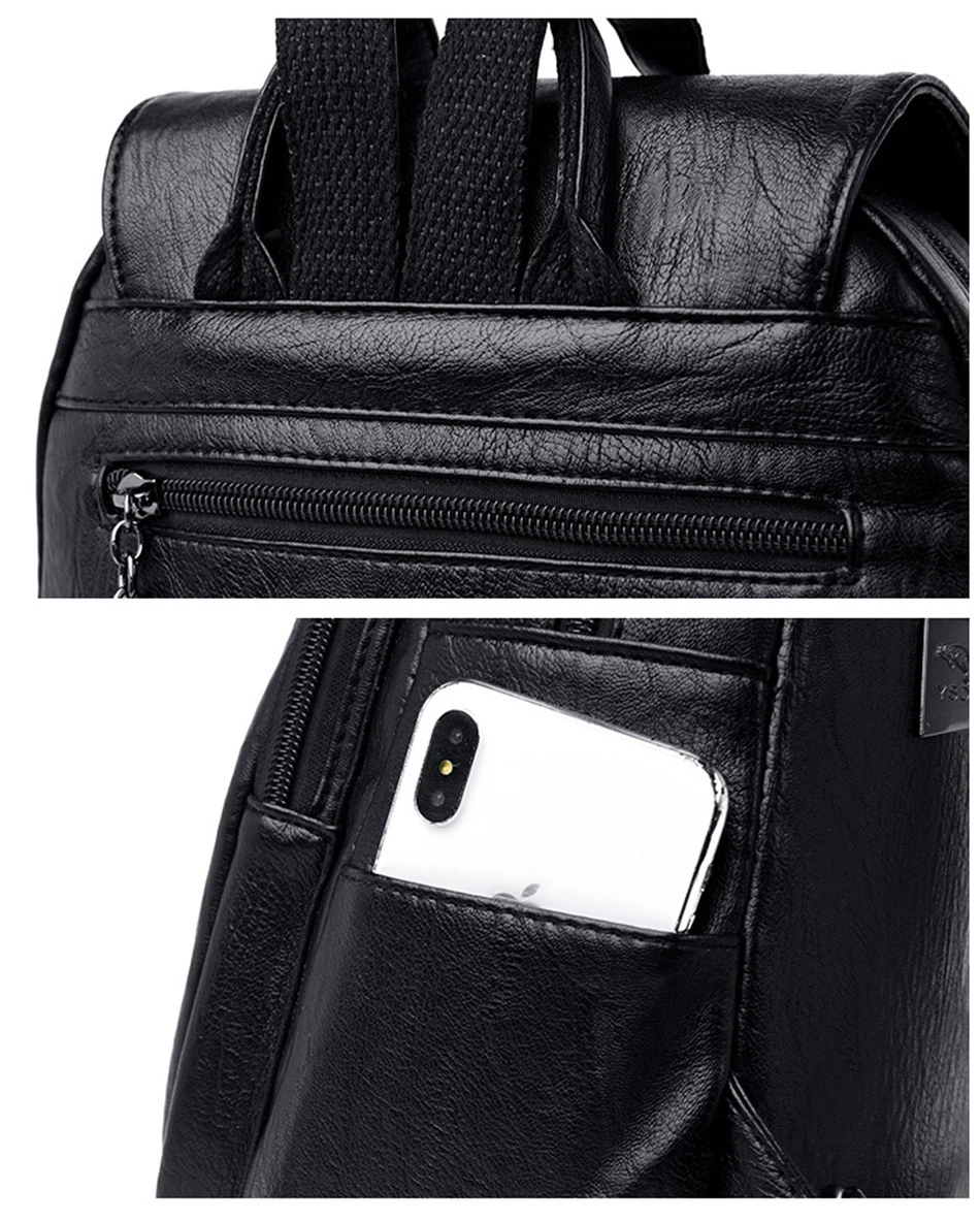 5 couleurs femmes sacs à Dos en cuir souple Vintage femme sacs à bandoulière Sac a Dos décontracté voyage dames Sac à Dos Mochilas sacs d\'école 5 couleurs femmes sacs à Dos en cuir souple Vintage femme sacs à bandoulière Sac a Dos décontracté voyage dames Sac à Dos Mochilas sacs d\'école