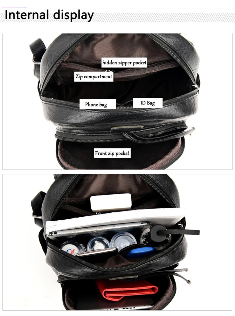 5 couleurs femmes sacs à Dos en cuir souple Vintage femme sacs à bandoulière Sac a Dos décontracté voyage dames Sac à Dos Mochilas sacs d'école 5 couleurs femmes sacs à Dos en cuir souple Vintage femme sacs à bandoulière Sac a Dos décontracté voyage dames Sac à Dos Mochilas sacs d'école