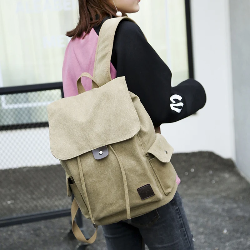 Nouveau haute qualité toile hommes sac à dos grand sac d\'école à bandoulière sac à dos pour garçons voyage mode Camping sacs mode sacs simples