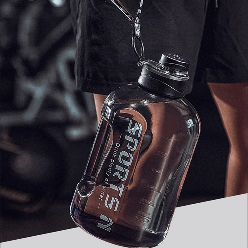 Bouteille d\'eau de sport 1,7 l/2,7 l, tasse de cyclisme, Portable, grande capacité, pour Fitness, Camping, bouilloire d\'eau pour hommes
