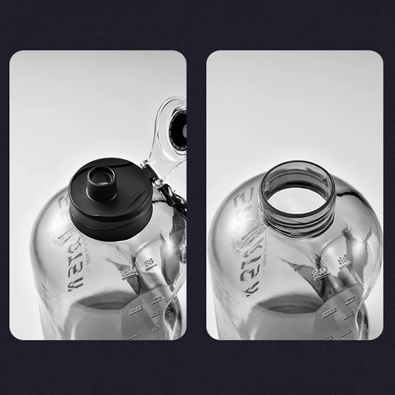 Bouteille d\'eau de sport 1,7 l/2,7 l, tasse de cyclisme, Portable, grande capacité, pour Fitness, Camping, bouilloire d\'eau pour hommes