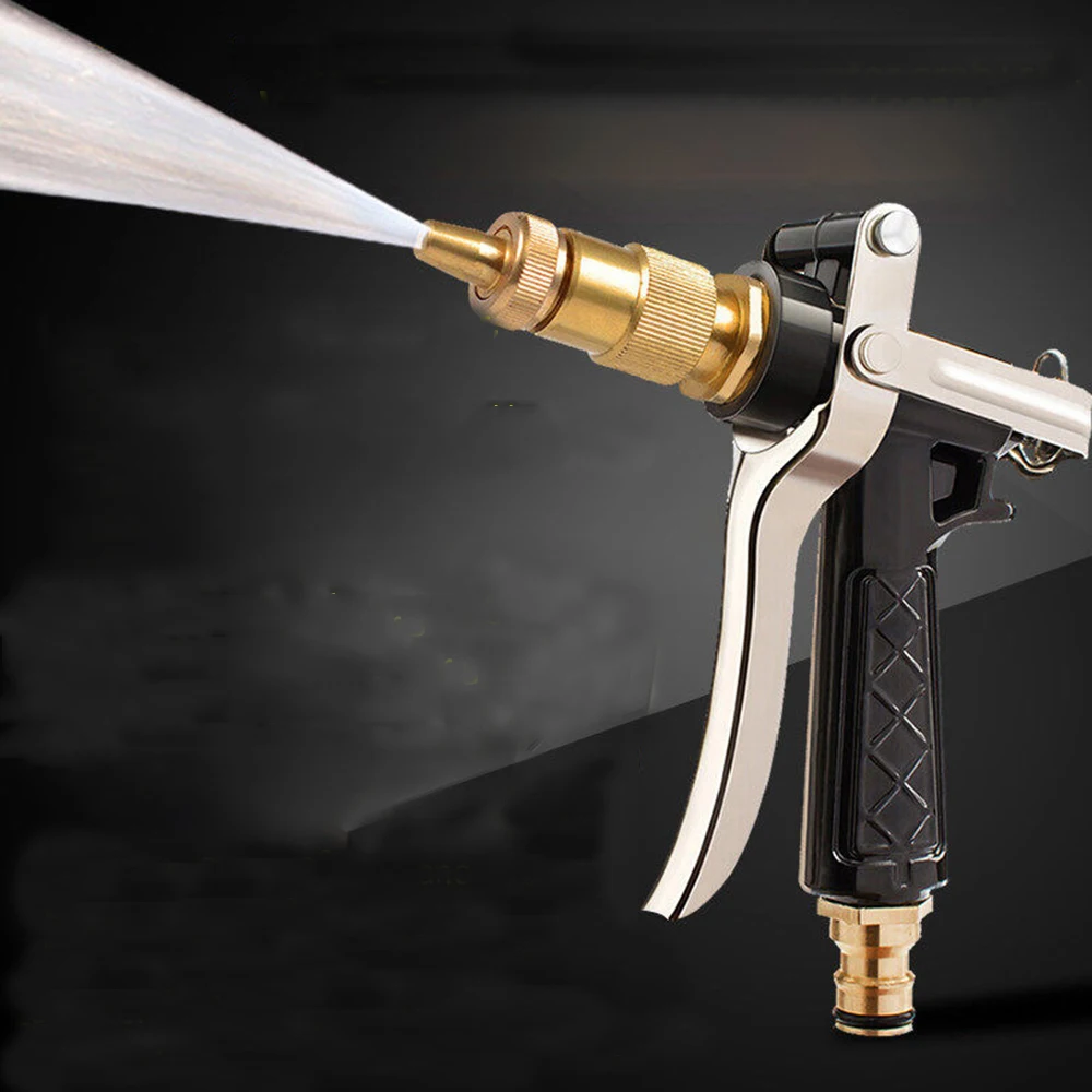Pistolet à eau de lavage de voiture à haute pression, outils de lavage de voiture domestique, buse en métal, pistolet à eau de lavage de voiture, sans tuyaux d\'eau