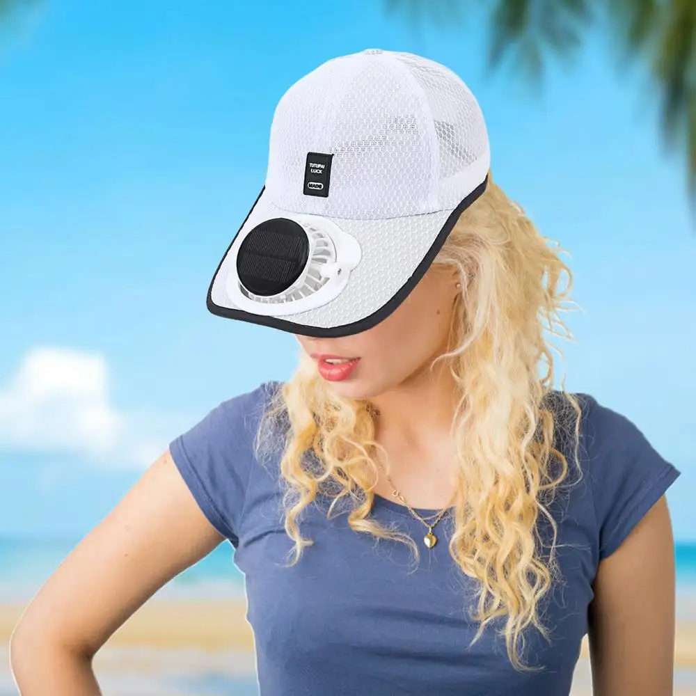 Chapeau de soleil respirant avec ventilateur solaire, chapeau de Protection solaire d\'extérieur, ventilateur Rechargeable par USB, casquettes de Baseball, chapeaux pare-soleil d\'été Chapeau de soleil respirant avec ventilateur solaire, chapeau de Protection solaire d\'extérieur, ventilateur Rechargeable par USB, casquettes de Baseball, chapeaux pare-soleil d\'été