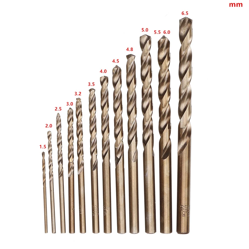 HSS-Co M35 forets hélicoïdaux à tige droite en Cobalt de haute qualité, accessoires d\'outils électriques pour le perçage du métal, de l\'acier inoxydable HSS-Co M35 forets hélicoïdaux à tige droite en Cobalt de haute qualité, accessoires d\'outils électriques pour le perçage du métal, de l\'acier inoxydable