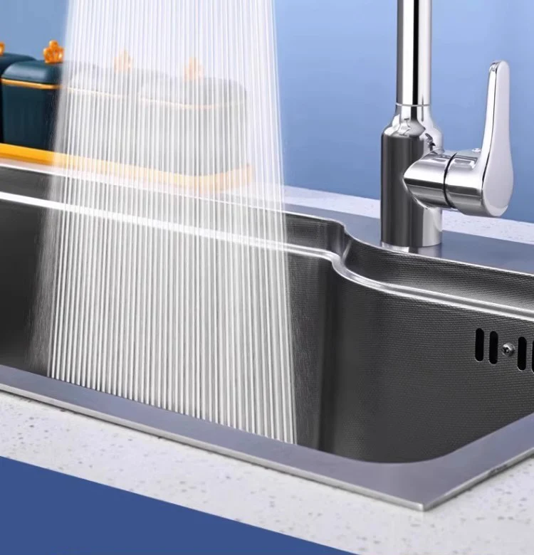 Nouveau Robinet d'extension pivotant universel à trois modes, cascade de cuisine, buse anti-éclaboussures, évier multifonction