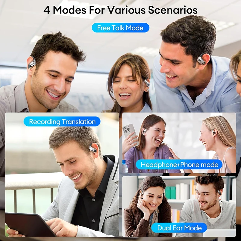 Ecouteur Bluetooth Audio IA Traducteur Instantané Ecran Tactile +140 Langues AI – Image 3
