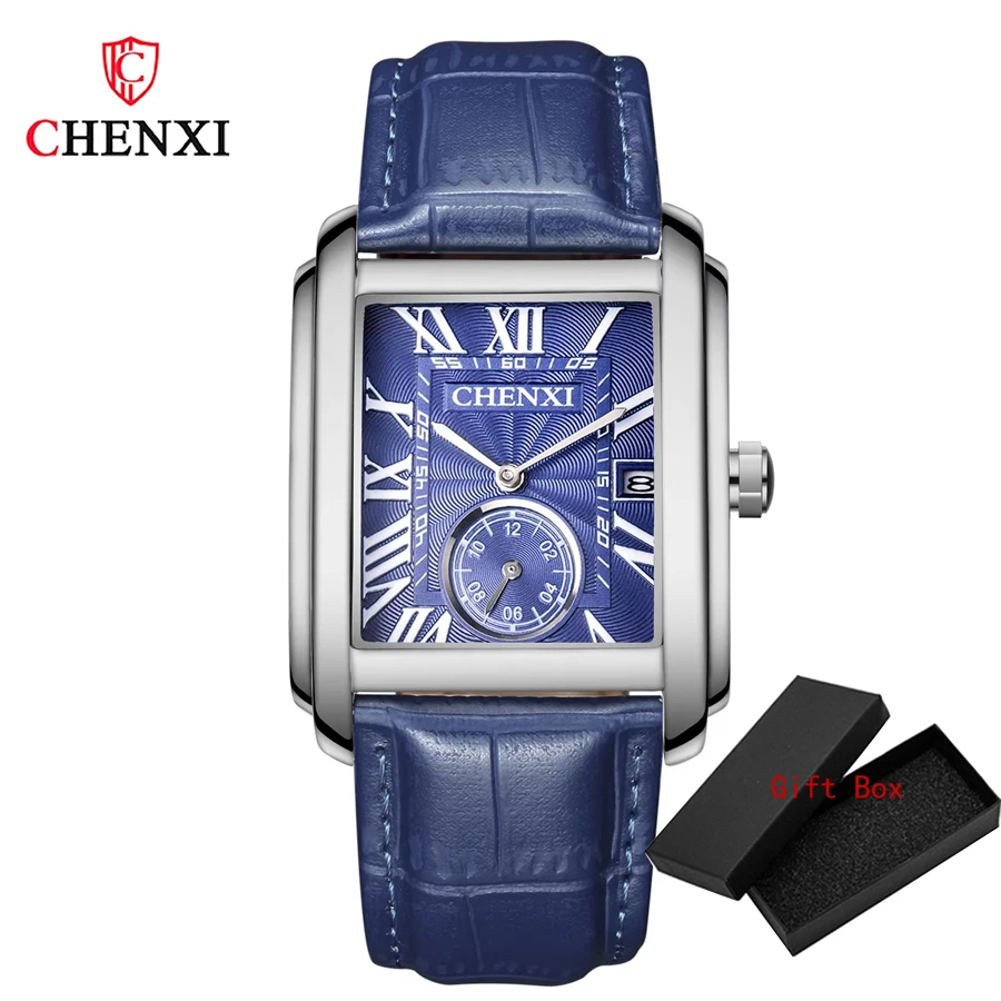 Chrome Bleu Bracelet Cuir Bleu