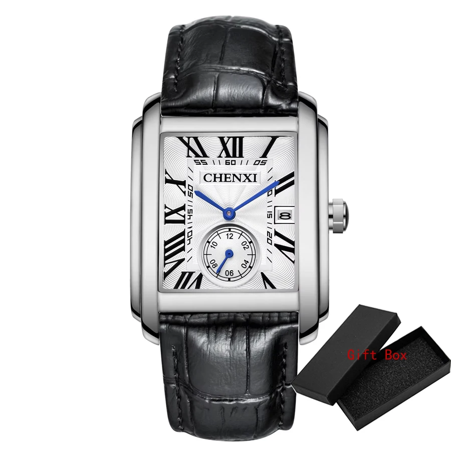 Chrome Blanc Bracelet Cuir Noir