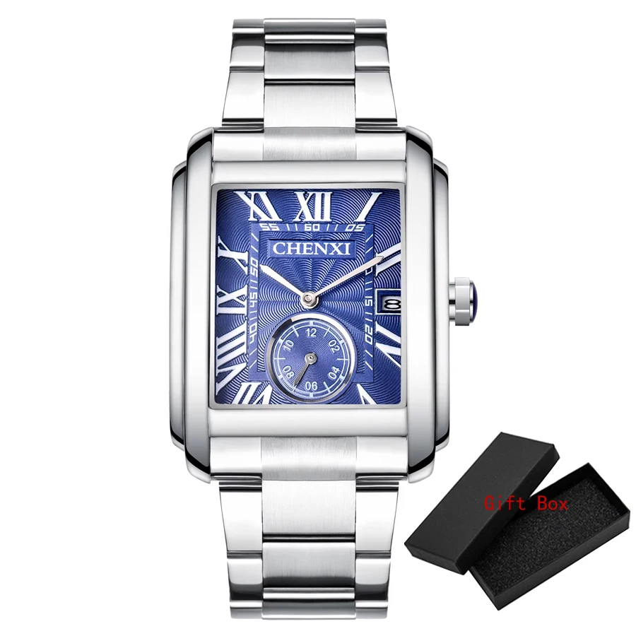 Chrome Bleu Bracelet Métal Chrome