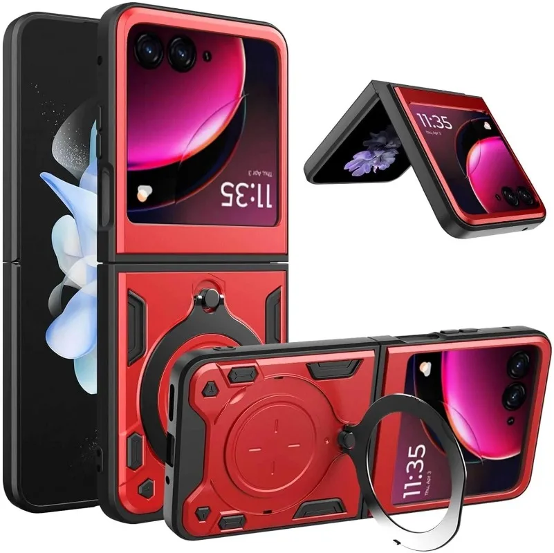 Couvercle coulissant pour Motorola Moto Razr 60 Ultra 50 40 Ultra Razr Plus 2025, support d\'anneau, Protection de caméra antichoc Capa