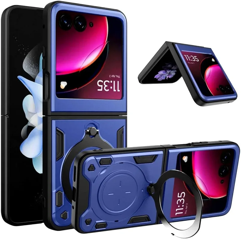 Couvercle coulissant pour Motorola Moto Razr 60 Ultra 50 40 Ultra Razr Plus 2025, support d\'anneau, Protection de caméra antichoc Capa