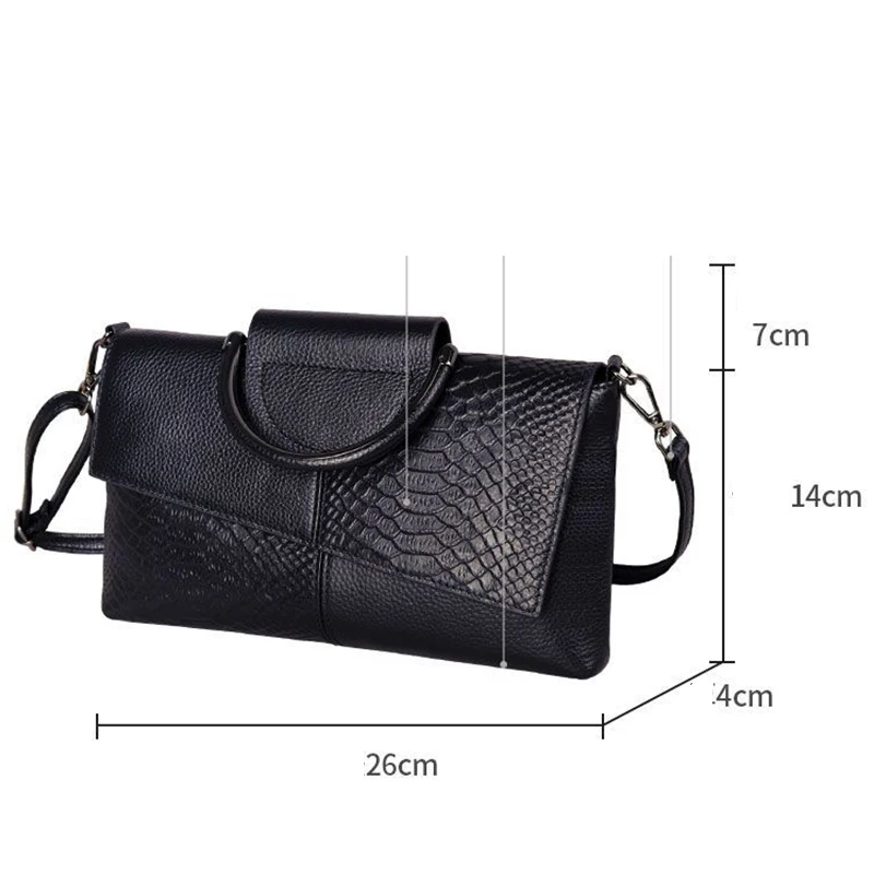 Sac à bandoulière en cuir synthétique PU pour femmes, sac à main et bourse à rabat à motif d'alligator pour dîner de mariage décontracté