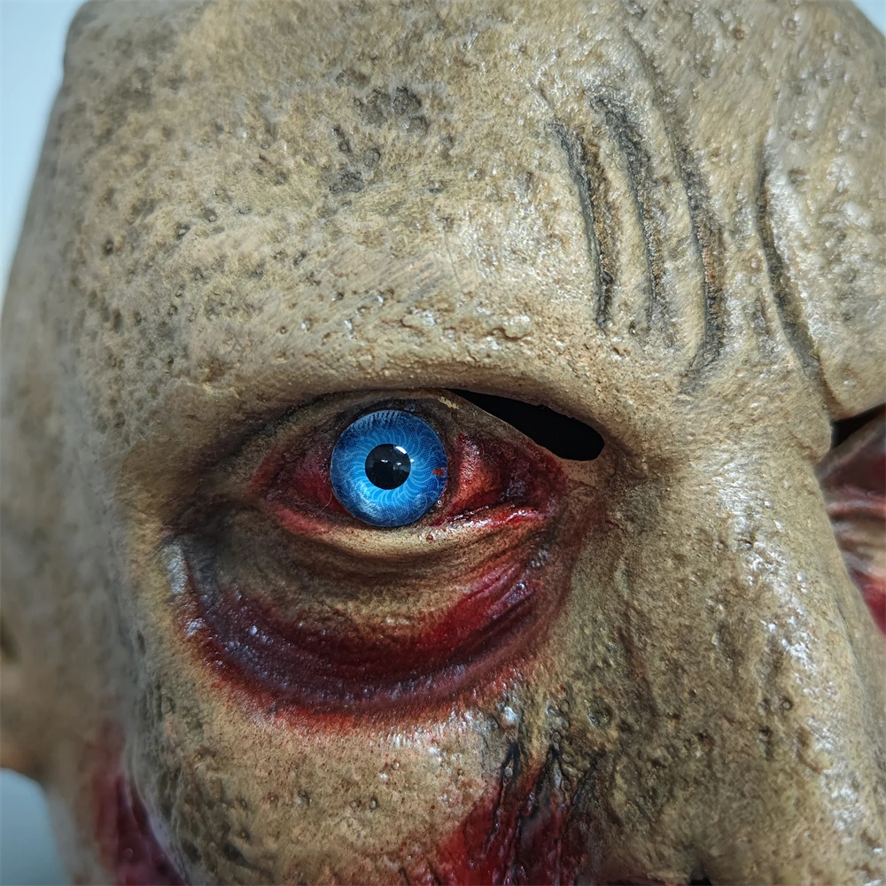 Masque de Zombie chauve Halloween Cosplay masques de personne infectée effrayante monstre effrayant tête complète réaliste visage cassé masque d\'horreur en Latex