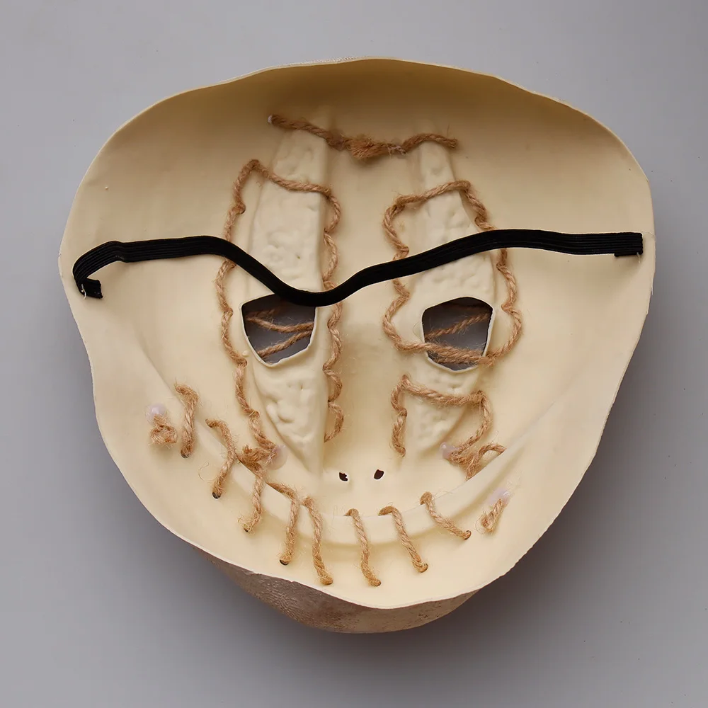 Masque de Cosplay du Joker d\'Halloween, Casque en Latex Demi-Visage, Accessoires de Costume de ix