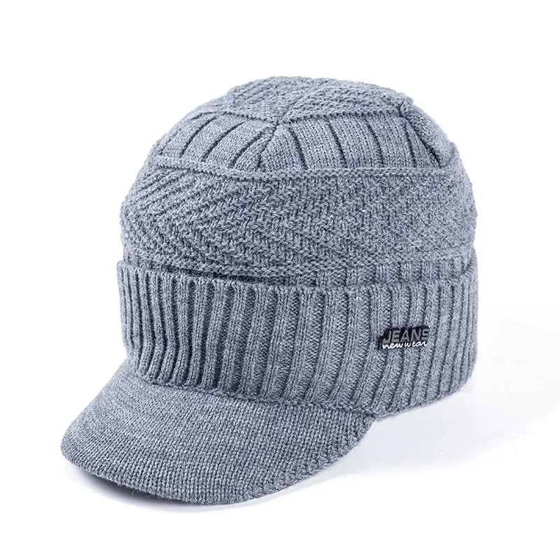 Bonnet Homme Unisexe Casquette Visière Hiver Chaud Doublé Fourrure Epaisse – Image 6