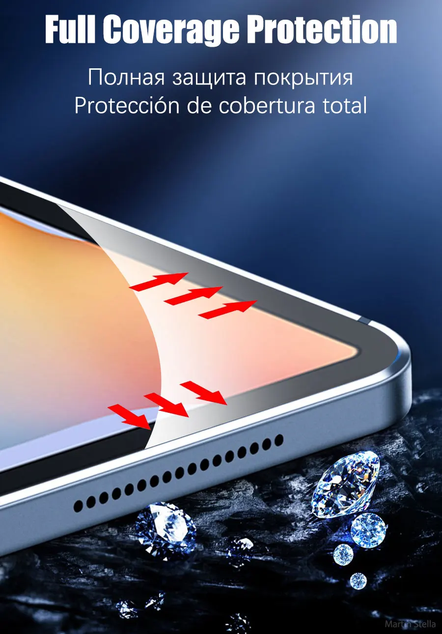 Protecteur d\'écran pour tablette Samsung Galaxy Tab S8 Ultra Plus S6 Lite S7 Fe A7 Lite A8 S9 A9, 2 pièces, accessoires