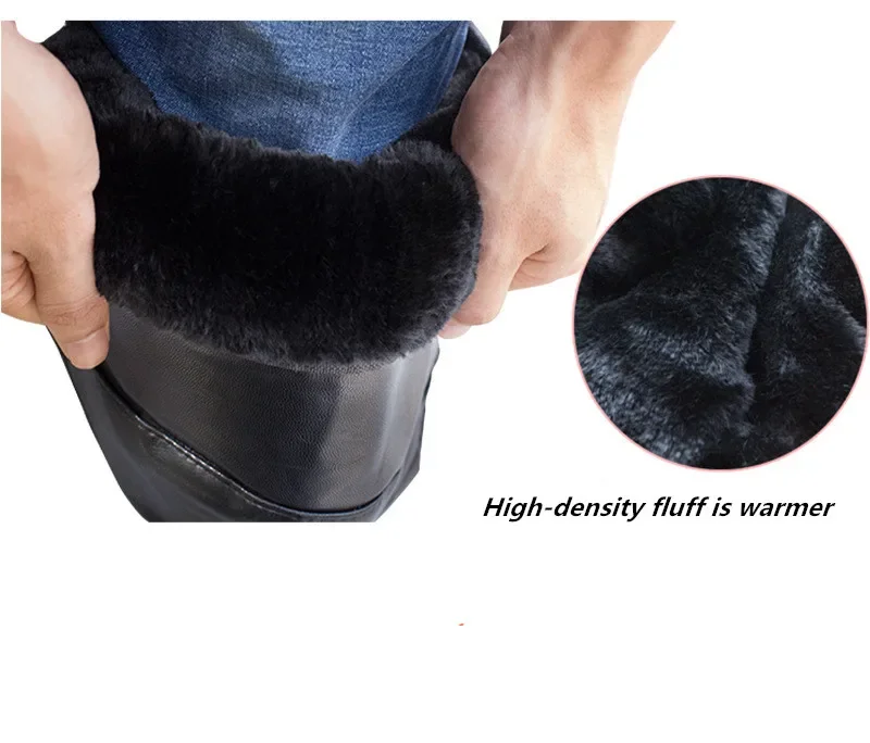 Genouillères chaudes pour moto, jambes d\'équitation, coupe-vent, en cuir PU, imperméables, pour Scooter, genouillères de protection pour l\'hiver Genouillères chaudes pour moto, jambes d\'équitation, coupe-vent, en cuir PU, imperméables, pour Scooter, genouillères de protection pour l\'hiver