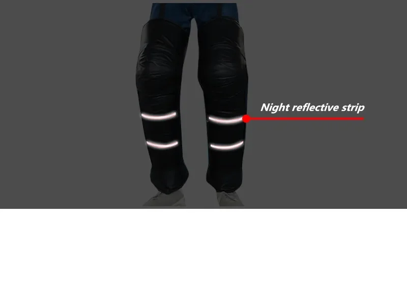 Genouillères chaudes pour moto, jambes d\'équitation, coupe-vent, en cuir PU, imperméables, pour Scooter, genouillères de protection pour l\'hiver