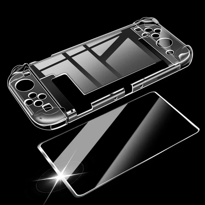 Étui de protection Transparent pour Nintendo Switch 2(2025), coque mince transparente avec verre de protection d'écran pour accessoires Switch 2 Étui de protection Transparent pour Nintendo Switch 2(2025), coque mince transparente avec verre de protection d'écran pour accessoires Switch 2