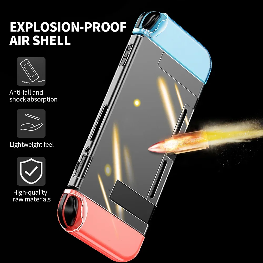 Étui de protection Transparent pour Nintendo Switch 2(2025), coque mince transparente avec verre de protection d'écran pour accessoires Switch 2 Étui de protection Transparent pour Nintendo Switch 2(2025), coque mince transparente avec verre de protection d'écran pour accessoires Switch 2