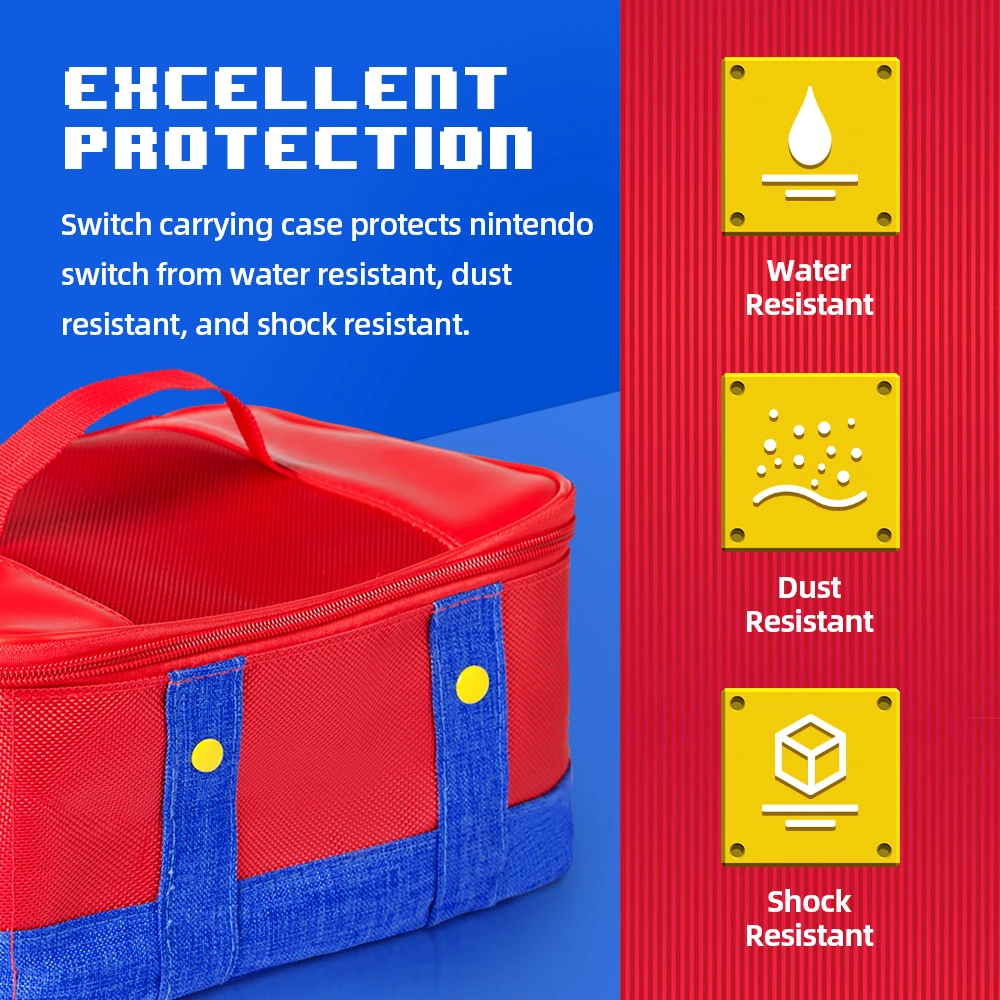 Grand Etui Housse Sac de Transport Protection Nintendo Switch 5/6 Compartiments – Image 4