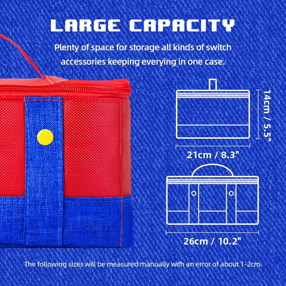 Grand Etui Housse Sac de Transport Protection Nintendo Switch 5/6 Compartiments – Image 6