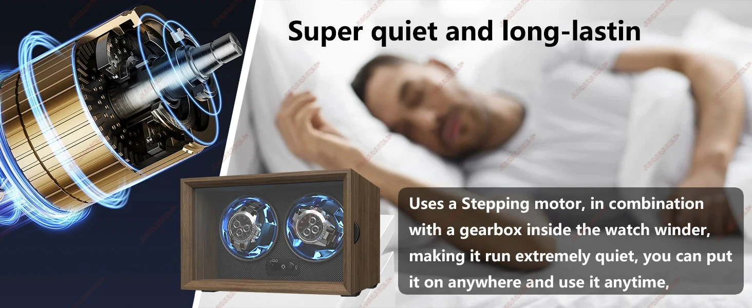 Remontoir de montre alimenté par Usb pour montres automatiques, support de rotateur de montres mécaniques, boîtier en bois, armoire de rangement, boîtes d\'affichage