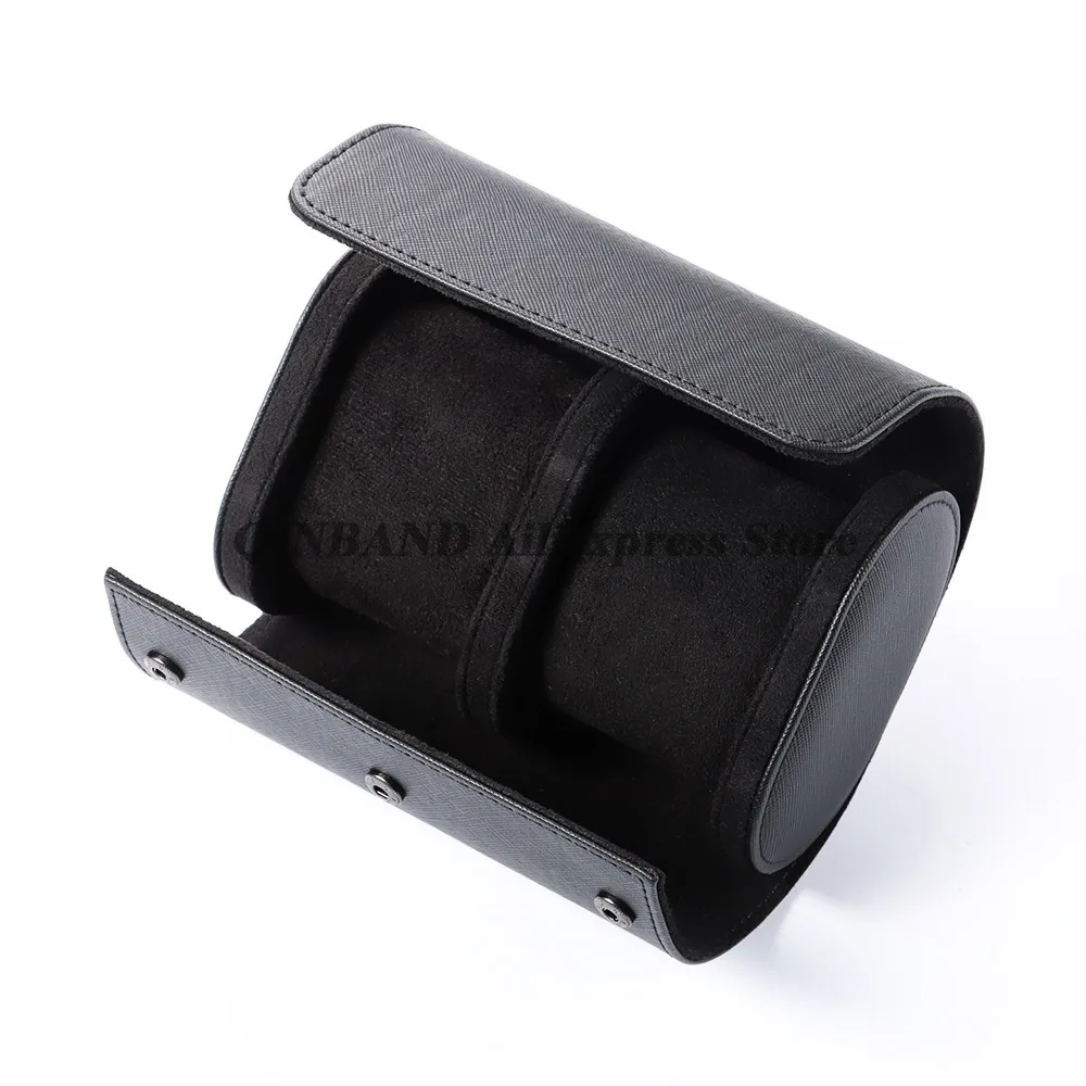 Étui de voyage pour montre, boîte en cuir PU pour montres, organisateur de rangement de montre Vintage, rangement sécurisé, organisateur d\'affichage de montre Vintage Étui de voyage pour montre, boîte en cuir PU pour montres, organisateur de rangement de montre Vintage, rangement sécurisé, organisateur d\'affichage de montre Vintage