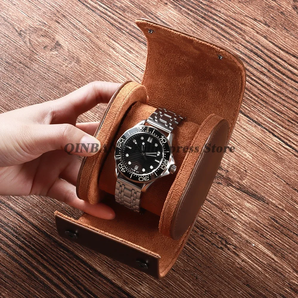 Étui de voyage pour montre, boîte en cuir PU pour montres, organisateur de rangement de montre Vintage, rangement sécurisé, organisateur d\'affichage de montre Vintage Étui de voyage pour montre, boîte en cuir PU pour montres, organisateur de rangement de montre Vintage, rangement sécurisé, organisateur d\'affichage de montre Vintage