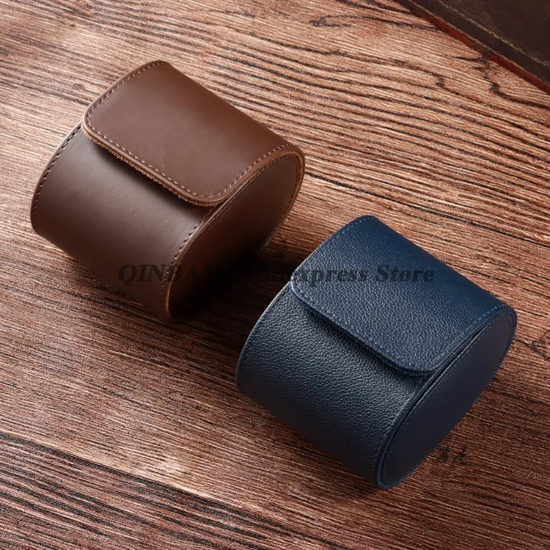 Boîte à Montres Etui Cuir PU 1/3 Emplacements Bouton Pression Sécurisé Voyage – Image 6