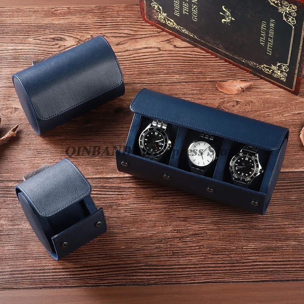 Étui de voyage pour montre, boîte en cuir PU pour montres, organisateur de rangement de montre Vintage, rangement sécurisé, organisateur d\'affichage de montre Vintage Étui de voyage pour montre, boîte en cuir PU pour montres, organisateur de rangement de montre Vintage, rangement sécurisé, organisateur d\'affichage de montre Vintage