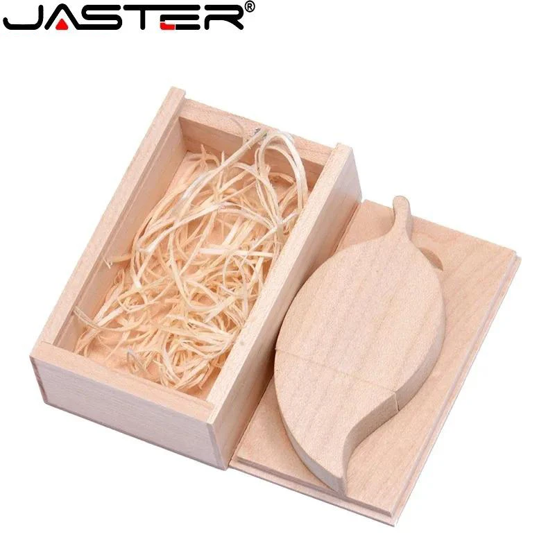 Clé USB 3.0 Bois Bambou Feuille Morte 128 64 32 16 8 4 Go Coffret PC Mac Linux – Image 5