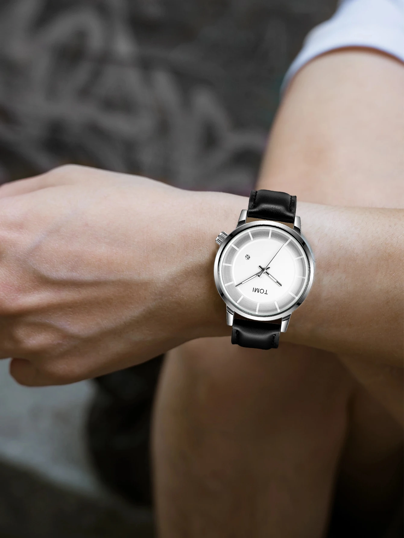 TOMI montre pour hommes de luxe mode marque originale montre à Quartz pour hommes d\'affaires