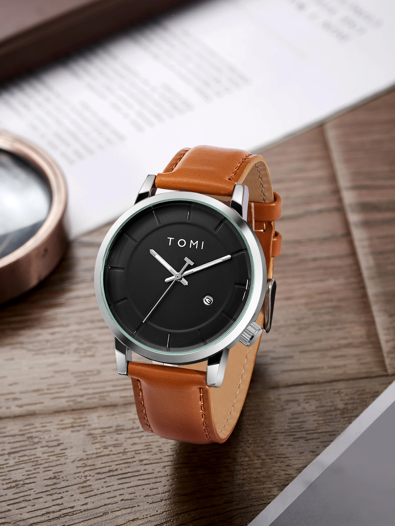 TOMI montre pour hommes de luxe mode marque originale montre à Quartz pour hommes d\'affaires