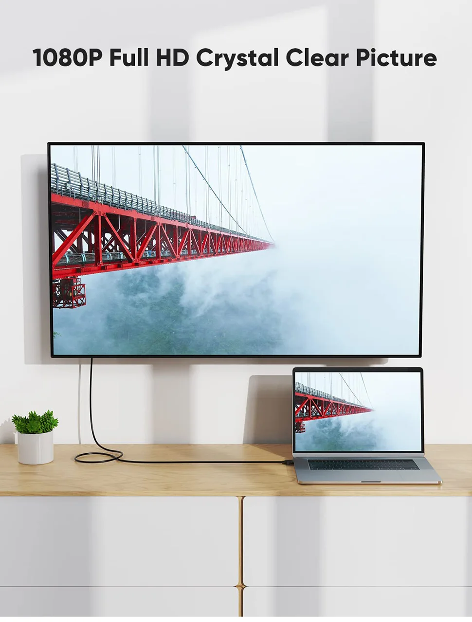 Câble HDMI vers DVI mâle 24 + 1, adaptateur DVI-D mâle, convertisseur 1080P pour PC HDTV DVD Xbox PS4/3, moniteur d\'ordinateur portable, projecteur