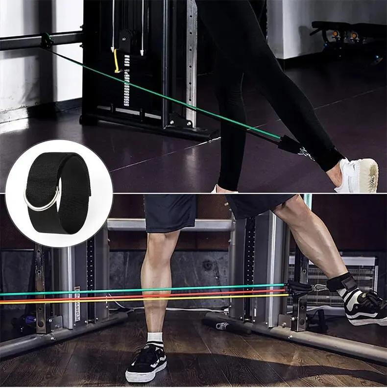 Corde côtelée portable, équipement de fitness, extenseur de poitrine, bande d\'exercice élastique, sangle de rinçage, 11 pièces par ensemble