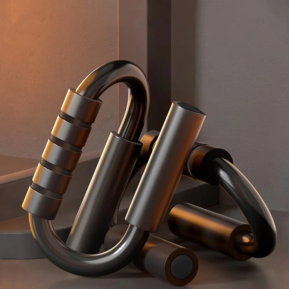 Support de push up de type S, poignée en mousse antidérapante, tuyau en acier épais, équipement de fitness domestique, équipement d\'entraînement musculaire pectoral Support de push up de type S, poignée en mousse antidérapante, tuyau en acier épais, équipement de fitness domestique, équipement d\'entraînement musculaire pectoral